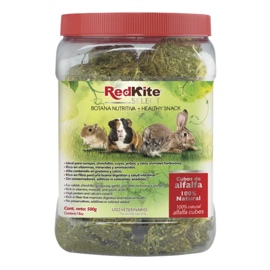 Comida Cubos De Alfalfa Para Roedores RedKite 500 Gr