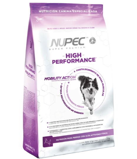 Alimento Nupec High Performance Para Perros Con Alta Actividad