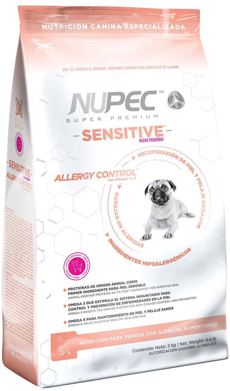 Alimento Nupec Sensitive Para Perros De Razas Pequeñas