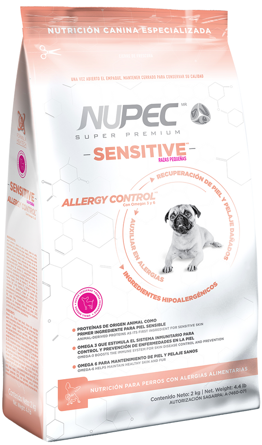 Alimento Nupec Sensitive Para Perros De Razas Pequeñas