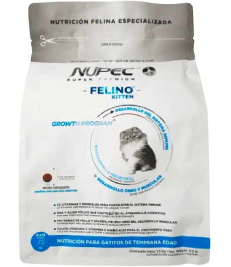 Alimento Nupec Para Gatito Felino Kitten Para Gato De Temprana Edad