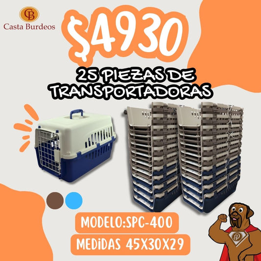 TRANSPORTADORA SUPER ECONOMICA PARA MASCOTA 25SPC-400