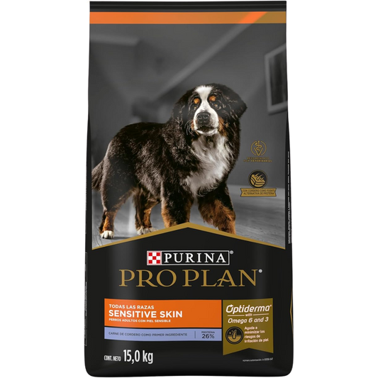 ALIMENTO PRO PLAN SENSITIVE DIGESTION PARA PERROS ADULTOS DE TODAS LAS RAZAS OPTISENSIS CON CARNE DE CORDERO 3.5 KG