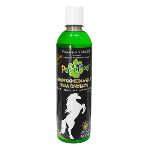 Shampoo Con Sabila  Para Caballo Pet'n Play 500 ml