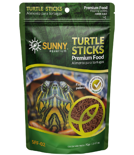 ALIMENTO PREMIUM SUNNY IMPORTADO (by TROPICAL) TURTLE BITES  90gr