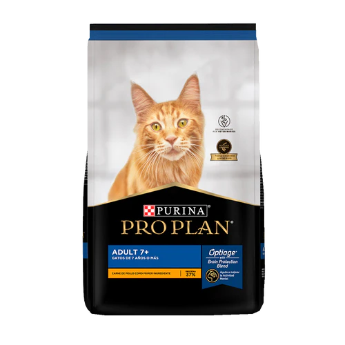 ALIMENTO PRO PLAN ADULT 7+ PARA GATOS SENIORS DE EDAD AVANZADA OPTIAGE CON CARNE DE POLLO 3 KG CAD-12447510