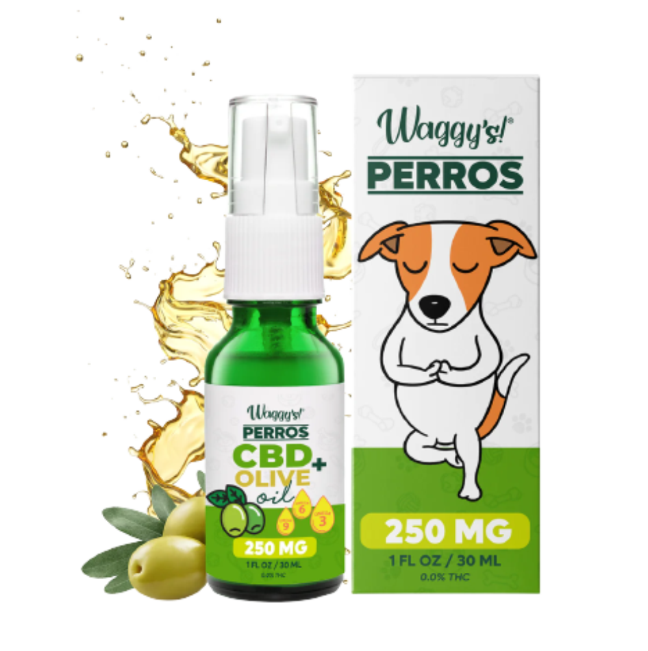 Waggys Aceite Antiestres y Ansiedad Con CBD De 250 MG Para Perros 30 ml