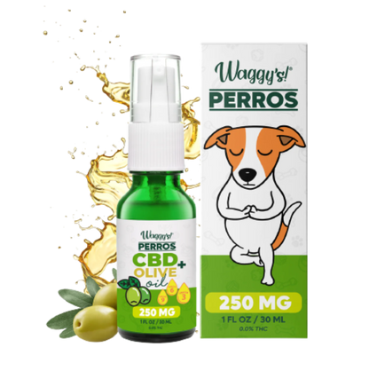 Waggys Aceite Antiestres y Ansiedad Con CBD De 250 MG Para Perros 30 ml