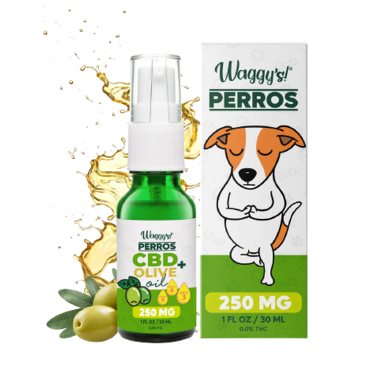 Waggys Aceite Antiestres y Ansiedad Con CBD De 250 MG Para Perros 30 ml