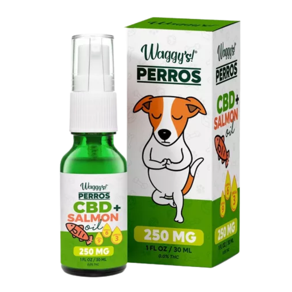 Waggys Aceite Antiestres y Ansiedad Con CBD De 250 MG Para Perros 30 ml