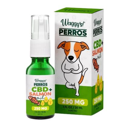 Waggys Aceite Antiestres y Ansiedad Con CBD De 250 MG Para Perros 30 ml