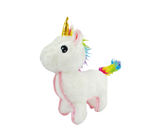 FLUFFY CHUMS JUGUETE DE PELUCHE CON SONIDO TIPO SQUEAKY ESTILO UNICORNIO 22cm by SHARPAW