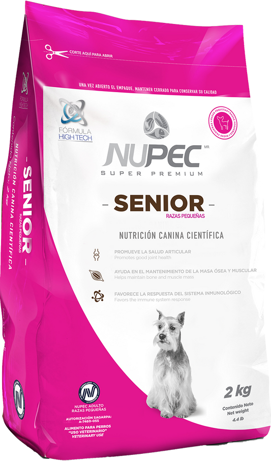 Alimento Nupec Senior Para Perro Adulto De Raza Pequeña