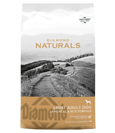 Alimento Diamond Naturals Light Para Perro Adulto Sabor A Cordero Y Arroz