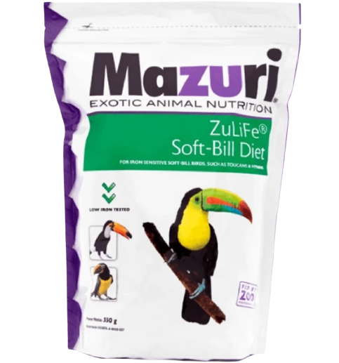 ALIMENTO PARA TUCANES MAZURI SOFT-BILL DIET 550 GR