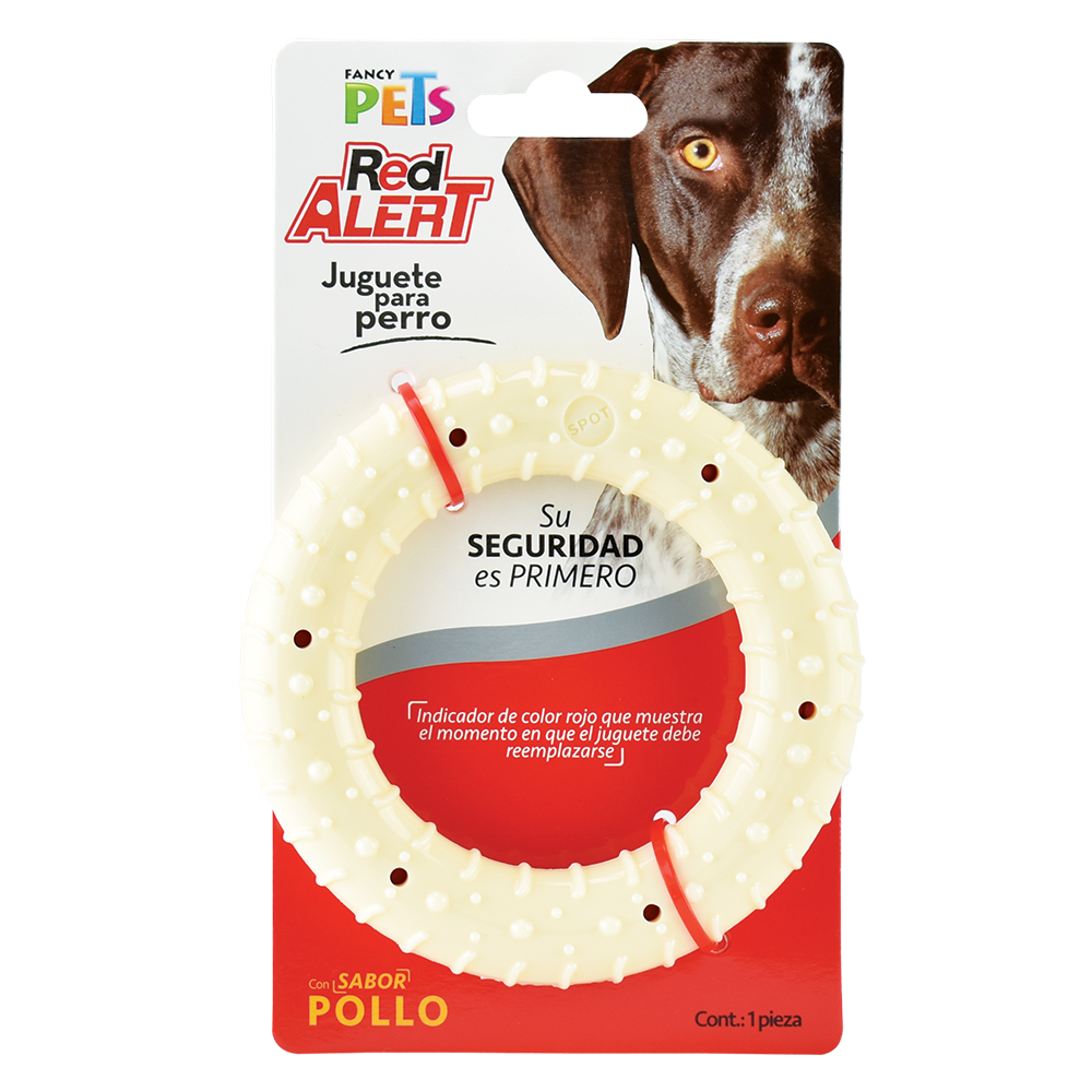 Juguete Fancy Pets Red Alerta En Forma De Aro Sabor Pollo Para Perros