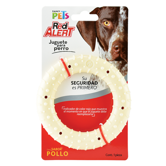 Juguete Fancy Pets Red Alerta En Forma De Aro Sabor Pollo Para Perros