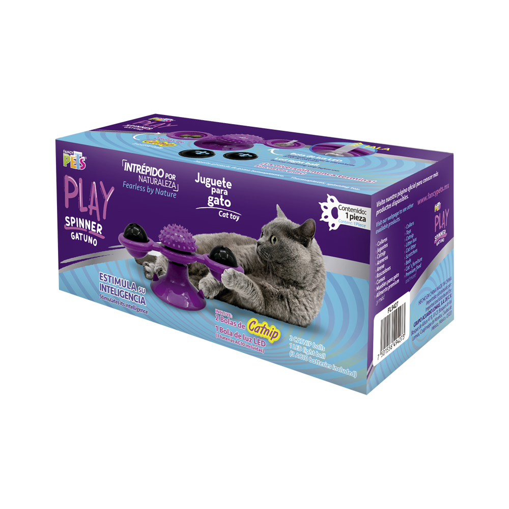 JUGUETE SPINNER GATUNO C/CATNIP P/GATO PLAY