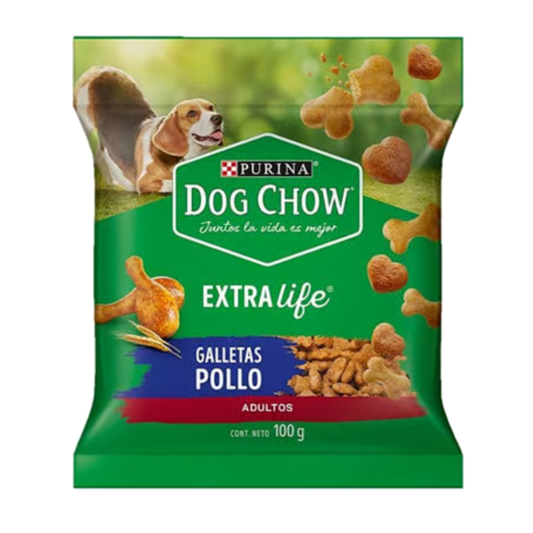 Premios Galletas Purina Dog Chow Para Perros Adultos Extra Life De Pollo