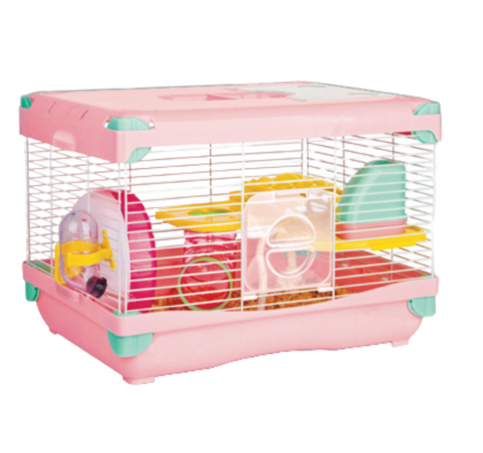 Jaula Casa Sunny De Plástico Para Hamster Importada De 1 Pisos Equipada