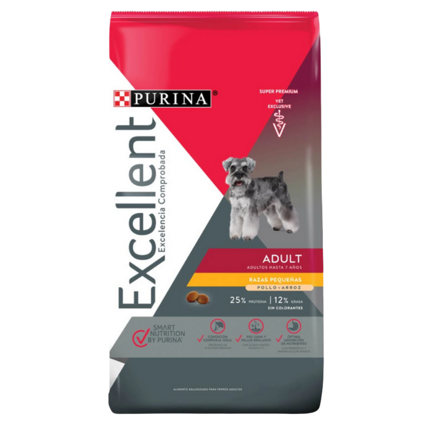 Alimento Purina Excellent Adult Para Perros Adultos De Razas Pequeñas Con Pollo Y Arroz