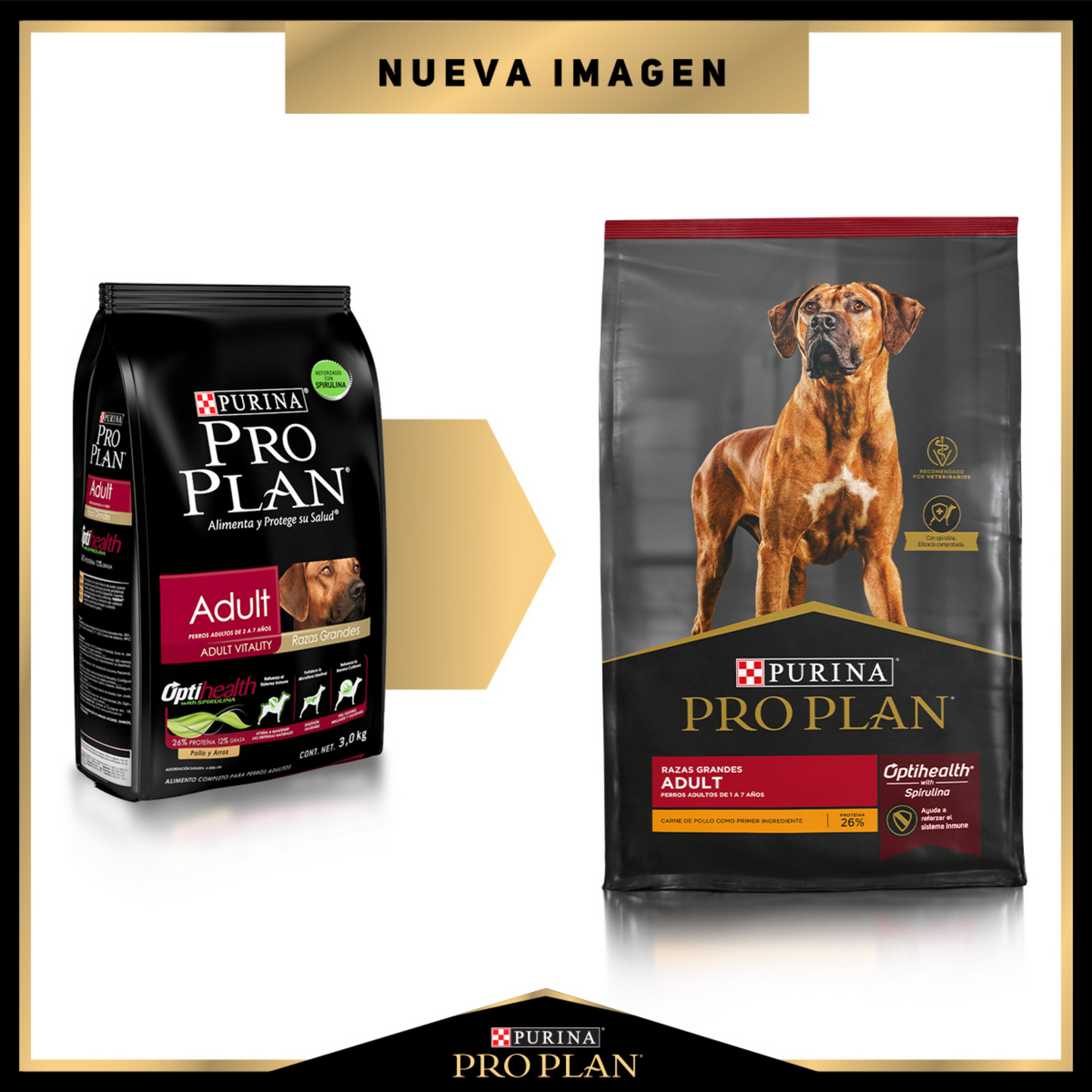 ALIMENTO PRO PLAN ADULT PARA PERROS ADULTOS DE RAZAS GRANDES OPTIHEALTH CON CARNE DE POLLO