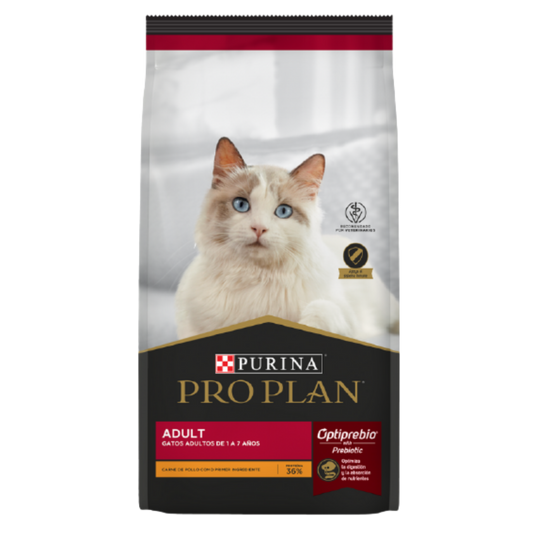 Alimento Pro Plan Adult Para Gatos Adultos Optiprebio Con Carne De Pollo