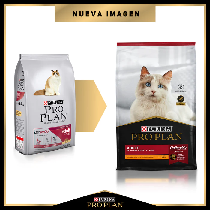 Alimento Pro Plan Adult Para Gatos Adultos Optiprebio Con Carne De Pollo