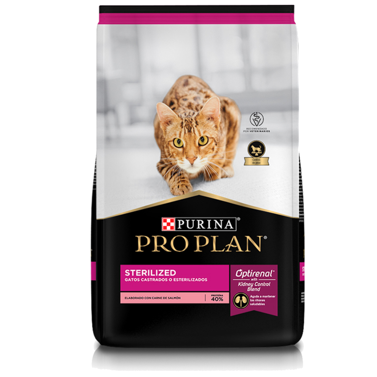 ALIMENTO PRO PLAN STERILIZED PARA GATOS ESTERILIZADOS OPTIRENAL CON CARNE DE SALMÓN 3 KG