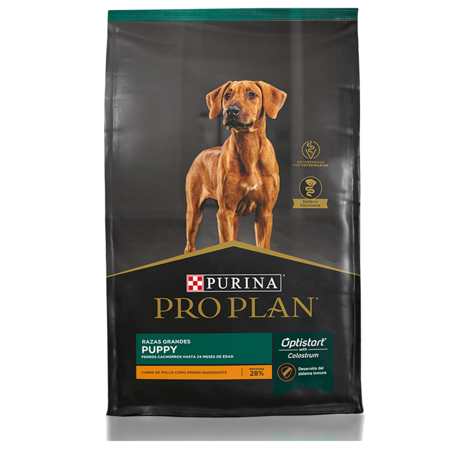 Alimento Pro Plan Puppy Para Perros Cachorros De Razas Grandes Optistart Con Carne De Pollo