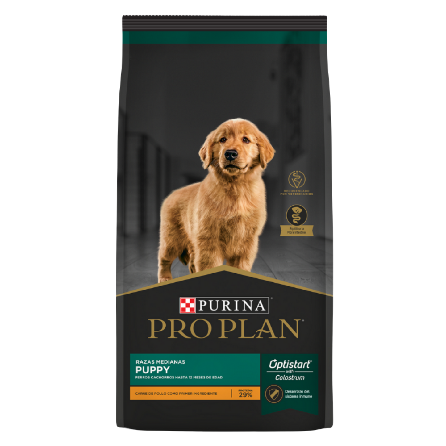 Alimento Pro Plan Puppy Para Perros Cachorros De Razas Medianas Optistart Con Carne De Pollo