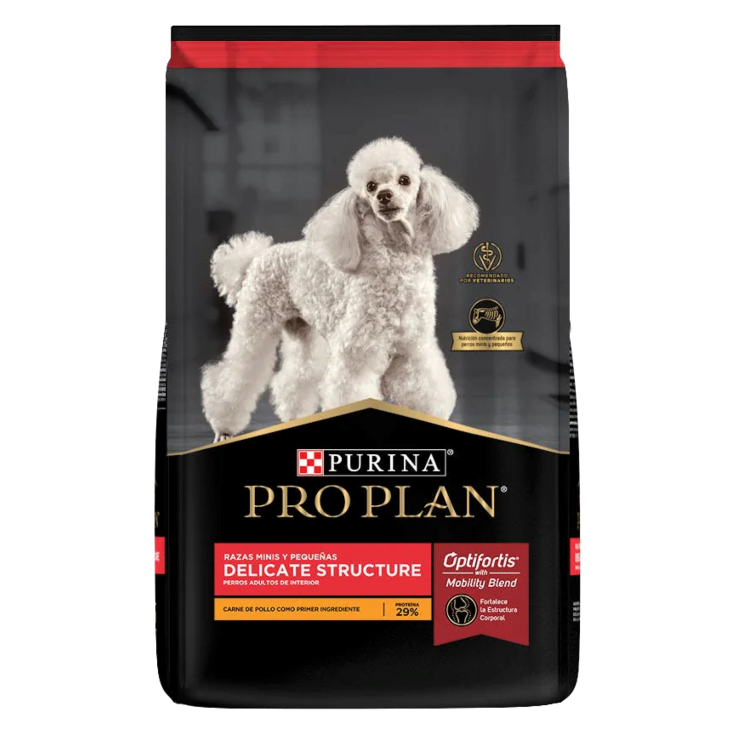 ALIMENTO PRO PLAN DELICATE STRUCTURE PARA PERROS ADULTOS DE RAZAS MINIS Y PEQUEÑAS OPTIFORTIS CON CARNE DE POLLO 3 KG