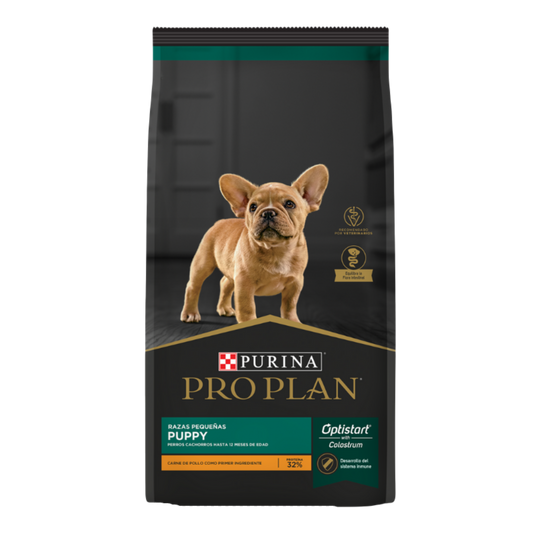 ALIMENTO PRO PLAN PUPPY PARA PERROS CACHORROS DE RAZAS PEQUEÑAS OPTISTART CON CARNE DE POLLO