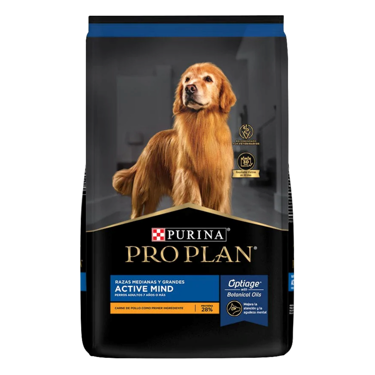 Alimento Pro Plan Active Mind Para Perros Seniors De Edad Avanzada Razas Medianas Y Grandes Optiage Con Carne De Pollo