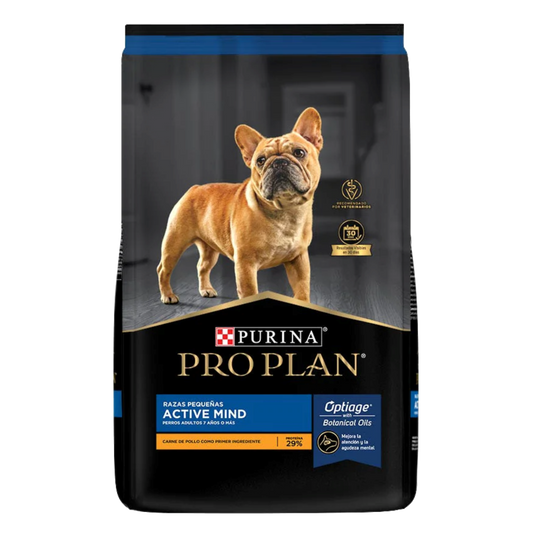 Alimento Pro Plan Active Mind Para Perros Seniors De Edad Avanzada Razas Pequeñas Optiage Con Carne De Pollo