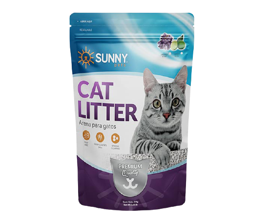 Arena Sunny Cat Litter Para Gatos de 3 Kg