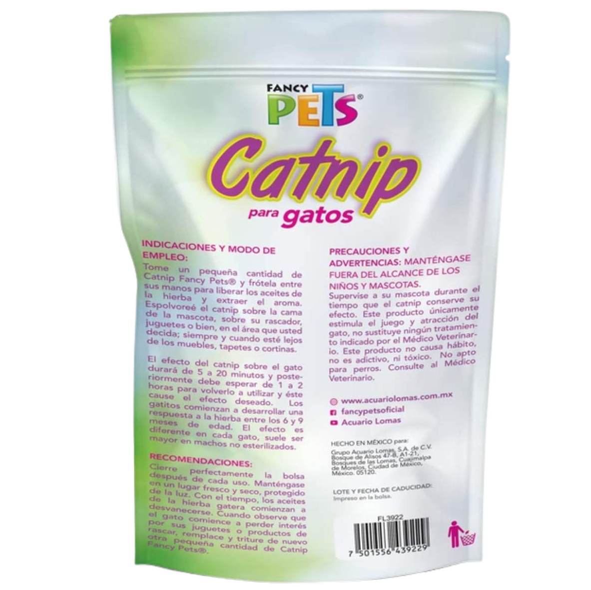 Catnip en Hierba Para Gatos Fancy Pets 28 G