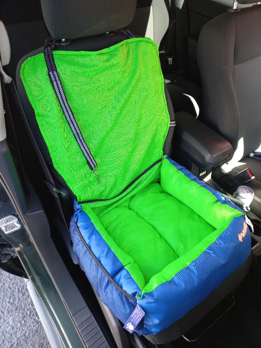 Cama Rectangular Con Cubre Asiento Coche Para Perros