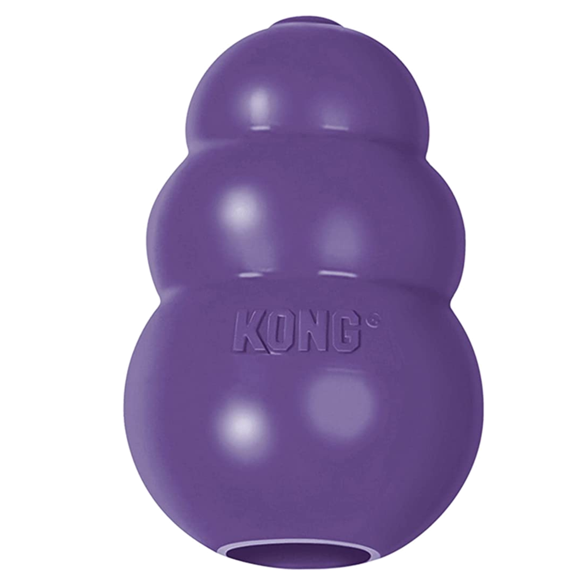 Juguete Mordedera Kong Caucho Rellenable Para Perros Senior Morado