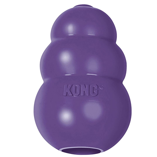 Juguete Mordedera Kong Caucho Rellenable Para Perros Senior Morado