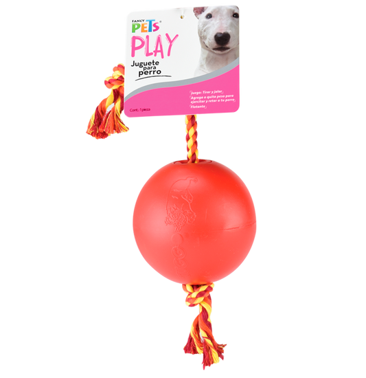 Juguete Bola Rellanable Flotante Con Cuerda Para Perro Fancy Pets