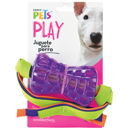 Juguete Fancy Pets En Forma De Hueso Con Cintas Para Perro