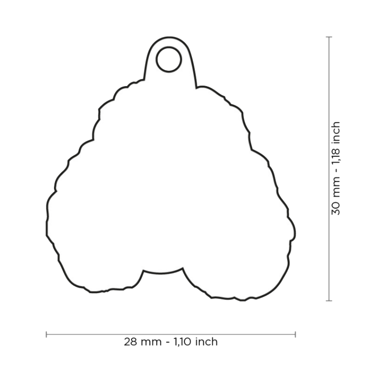 Placa De Identificación En Forma De Perro Poodle, Grabado Incluido