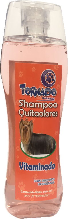 SHAMPOO TORNADO QUITAOLORES VITAMINADO 400 ML